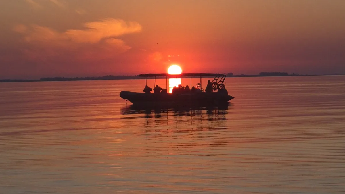 Atardecer en la laguna